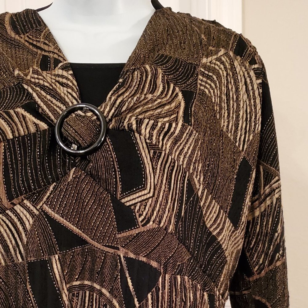 JM collection Women blouse size 1X. long sleeves.